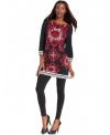 An exotic print enlivens this tunic silhouette from Style&co.