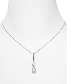 Delicate and dainty, Judith Jack's double teardrop pendant has heirloom-style elegance.