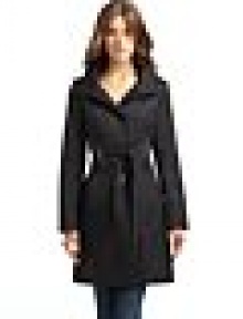 THE LOOKFold-over collarRemovable hoodFront button closureLong sleeves Princess seamsSelf-tie tunnel belt Side seam pockets Back seamsBack vented hem THE FITAbout 33 from shoulder to hemTHE MATERIALCotton/polyesterFully linedCARE & ORIGINMachine washImportedModel shown is 5'11 (180cm) wearing US size Small. 