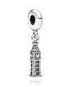 A timeless trinket to remind you of London, PANDORA's Big Ben charm shines in sterling silver.