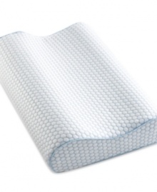 Sleep cooler and more comfortable all night long with this Contour Foam Pillow from SensorGel, featuring COOLcloth technology and special SensorGel memory foam that helps eliminate heat build-up. The duel height contour design allows you to customize your sleep for side or back sleepers and a more enveloping design better reduces pressure points on the head, neck and shoulders. Sleep cooler and more comfortable all night long with this Contour Foam Pillow from SensorGel, featuring COOLcloth technology and special SensorGel memory foam that helps eliminate heat build-up. The duel height contour design allows you to customize your sleep for side or back sleepers and a more enveloping design better reduces pressure points on the head, neck and shoulders.