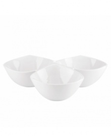 Feature modern elegance on your menu with the Classic Fjord hors d'oeuvres tray from Dansk's collection of serveware and serving dishes. The set serves up glossy white porcelain in a fluid, triple-bowl shape that keep tables looking totally fresh. Feature modern elegance on your menu with the Classic Fjord hors d'oeuvres tray from Dansk's collection of serveware and serving dishes. The set serves up glossy white porcelain in a fluid, triple-bowl shape that keep tables looking totally fresh.