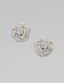 EXCLUSIVELY AT SAKS.COM. Blooming flowers of sparkling pavé crystals.Crystals Rhodium plated Diameter, about ¾ Post and clutch back Imported EXCLUSIVELY AT SAKS.COM. Blooming flowers of sparkling pavé crystals.Crystals Rhodium plated Diameter, about ¾ Post and clutch back Imported