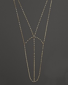 Long and luxe, Lana's Gold Dust necklace glitters with your every move.