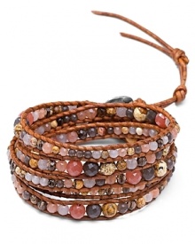 Chan Luu wraps up boho luxe style with this five-strand beaded bracelet, accented by a free spirited mix of semi precious stones. Chan Luu wraps up boho luxe style with this five-strand beaded bracelet, accented by a free spirited mix of semi precious stones.