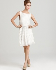 Alice + Olivia Dress - Gisel Silk Beaded Stripe