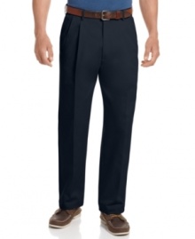 Whether for work or the weekend, you'll keep reaching for the true comfort and effortless style of these Haggar pants. Whether for work or the weekend, you'll keep reaching for the true comfort and effortless style of these Haggar pants.