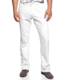 These slim fit jeans from INC International Concepts upgrade your denim look with their modern appeal. These slim fit jeans from INC International Concepts upgrade your denim look with their modern appeal.