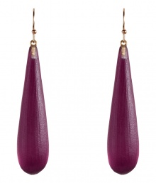 Inject cool color into any look with Alexis Bittars ultra chic raspberry lucite earrings - Wire backs - For pierced ears - Wear with everything from jeans and tees to feminine print dresses and heels Inject cool color into any look with Alexis Bittars ultra chic raspberry lucite earrings - Wire backs - For pierced ears - Wear with everything from jeans and tees to feminine print dresses and heels