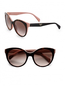A retro-inspired cat's-eye design in lightweight acetate with logo temples. Available in tortoise pink with brown gradient lens, black with black gradient lens or tortoise white with brown gradient lens.Logo temples100% UV protectionMade in Italy A retro-inspired cat's-eye design in lightweight acetate with logo temples. Available in tortoise pink with brown gradient lens, black with black gradient lens or tortoise white with brown gradient lens.Logo temples100% UV protectionMade in Italy