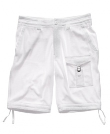 With the comfortable feel of terry cloth, these Sean John big and tall shorts are sporty casual done right. With the comfortable feel of terry cloth, these Sean John big and tall shorts are sporty casual done right.