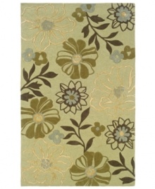 Delight the senses with Sphinx's lively Utopia rug. Inspired by the beauty of a wild, fresh meadow, the rug features outspoken blossoms in grassy hues for a gorgeous addition to your home. With an ultrasoft, lustrous finish for a blissful result. Delight the senses with Sphinx's lively Utopia rug. Inspired by the beauty of a wild, fresh meadow, the rug features outspoken blossoms in grassy hues for a gorgeous addition to your home. With an ultrasoft, lustrous finish for a blissful result.