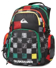 Check yourself before your wreck yourself. Keep all your gear for the day in one safe spot with this backpack from Quiksilver. Check yourself before your wreck yourself. Keep all your gear for the day in one safe spot with this backpack from Quiksilver.