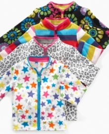 These jackets from Carters come in big, bright colors and prints and will illuminate her fun fashion sense. (Clearance) These jackets from Carters come in big, bright colors and prints and will illuminate her fun fashion sense. (Clearance)