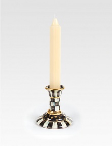 A traditional silhouette crafted in handmade and hand-painted ceramic and finished with stunning golden accents.From the Courtly Check collectionCeramic with golden lustre4½H x 4 diam.Hand washMade in USA A traditional silhouette crafted in handmade and hand-painted ceramic and finished with stunning golden accents.From the Courtly Check collectionCeramic with golden lustre4½H x 4 diam.Hand washMade in USA