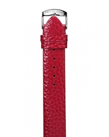 A vibrant red leather watch strap, fits size 2, 7 & 22 Philip Stein watch heads.