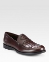 Signature woven detail adorns this classic loafer style crafted in fine Italian leather.Leather upperLeather liningPadded insoleRubber soleMade in Italy