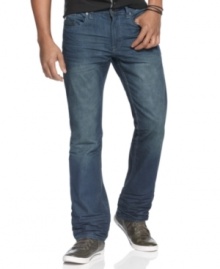 Go to the dark side. The wash on these jeans from Marc Ecko Cut & Sew add a modern look to your denim style. Go to the dark side. The wash on these jeans from Marc Ecko Cut & Sew add a modern look to your denim style.