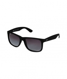 Inspired by the iconic Wayfarer frame, these ultra-cool rubberized sunglasses from Ray-Ban guarantee a fun, bold edge to your outfit - Durable rubberized black acetate frames, grey gradient lenses, signature logo on both temples - Lens filter category 3 - Comes with a color-fade logo-printed semi-hard carrying case Inspired by the iconic Wayfarer frame, these ultra-cool rubberized sunglasses from Ray-Ban guarantee a fun, bold edge to your outfit - Durable rubberized black acetate frames, grey gradient lenses, signature logo on both temples - Lens filter category 3 - Comes with a color-fade logo-printed semi-hard carrying case