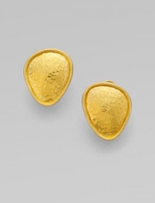 From the Elements Collection. A simply chic and radiant piece in 24k gold. 24k goldSize, about ¾L X ¾WClip post backImported From the Elements Collection. A simply chic and radiant piece in 24k gold. 24k goldSize, about ¾L X ¾WClip post backImported