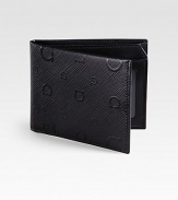 Textured leather design embellished by signature gancini detail, with interior ID window.One billfold compartmentFour card slotsOne identification windowLeather4W x 3HMade in Italy