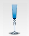 A narrow, delicately beveled silhouette that glimmers in the light is mouthblown from tinted crystal in France. From the Mille Nuits Collection 6 oz. 11¾ high Hand wash Handmade in France 