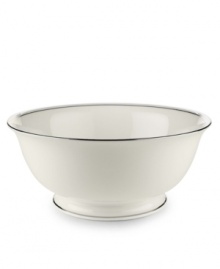 From the Lenox Classic Collection, Federal Platinum formal dinnerware and dishes add a luxurious note to your table. Made of exquisite white bone china with platinum trim, a complete selection of pieces is available. Coordinating Debut Platinum crystal stemware adds the finishing flourish. Qualifies for Rebate From the Lenox Classic Collection, Federal Platinum formal dinnerware and dishes add a luxurious note to your table. Made of exquisite white bone china with platinum trim, a complete selection of pieces is available. Coordinating Debut Platinum crystal stemware adds the finishing flourish. Qualifies for Rebate