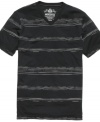 A few fine lines. This T shirt from American Rag is a streetwise take on a classic pattern.