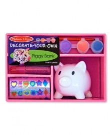 Saving money is fun with this appealing little piggy. A rubber stopper on its belly means you never have to break the bank! A perfect activity for kids' parties or rainy days. Saving money is fun with this appealing little piggy. A rubber stopper on its belly means you never have to break the bank! A perfect activity for kids' parties or rainy days.