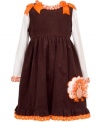 Turkey time! If she's looking for a sweet style to show off during the fall holidays, she can dress up in this themed jumper from Rare Editions.