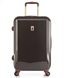 On the dot. A quick change to the way you travel is in this bag, which features an ultra-durable, lightweight hardside spinner construction in a subtle, yet stylish, speckled print. A smart interior, with built-in suiter, divided compartments and integrated shoe pockets, revolutionizes everything from packing to living well away from home. 10-year limited warranty. On the dot. A quick change to the way you travel is in this bag, which features an ultra-durable, lightweight hardside spinner construction in a subtle, yet stylish, speckled print. A smart interior, with built-in suiter, divided compartments and integrated shoe pockets, revolutionizes everything from packing to living well away from home. 10-year limited warranty.