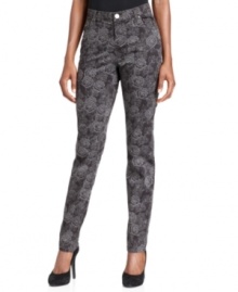 Give your outfit a bold and easy boost with Style&co. Jeans' skinny printed denim. Give your outfit a bold and easy boost with Style&co. Jeans' skinny printed denim.