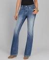 INC's most-beloved petite bootcut jeans are back with a sassy addition: sequin sparkle on the back patch pockets!