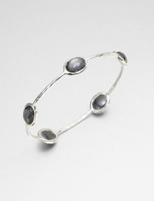 From the Rock Candy® Collection. Five faceted hematite doublet stations set on a hammered sterling silver bangle. Hematite doubletSterling silverDiameter, about 2.5Slip-on styleImported From the Rock Candy® Collection. Five faceted hematite doublet stations set on a hammered sterling silver bangle. Hematite doubletSterling silverDiameter, about 2.5Slip-on styleImported