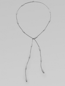 EXCLUSIVELY AT SAKS. This long, elegant chain, stationed with sparkling pavé cystals, has vintage-glam appeal.Crystals Rhodium plated Chain length, about 24 Imported EXCLUSIVELY AT SAKS. This long, elegant chain, stationed with sparkling pavé cystals, has vintage-glam appeal.Crystals Rhodium plated Chain length, about 24 Imported