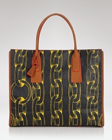 Loquita emboldens the linen tote, splashing it with an all-over print. Whether as a beach bag or city sidekick, it's the perfect choice for the on-the-go girl.