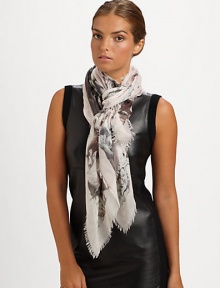 A bewitching skull is surrounded by a garden of mushrooms on this classic pashmina scarf.90% modal acrylic/10% cashmereAbout 55 X 55Dry cleanMade in Italy A bewitching skull is surrounded by a garden of mushrooms on this classic pashmina scarf.90% modal acrylic/10% cashmereAbout 55 X 55Dry cleanMade in Italy