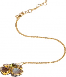 This glamorous necklace is an ultra-chic addition to any outfit - Stunning necklace with gemstone embellishment on a gold-plated filigree link chain - Style with elevated basics for day or with cocktail-ready attire for evening - Made by famous jewelry genius and celeb favorite Alexis Bittar This glamorous necklace is an ultra-chic addition to any outfit - Stunning necklace with gemstone embellishment on a gold-plated filigree link chain - Style with elevated basics for day or with cocktail-ready attire for evening - Made by famous jewelry genius and celeb favorite Alexis Bittar