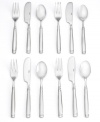 Scaled-down sophistication. In just the right size for cocktail hour, Naples flatware makes it easy to stand and snack. Banding at the neck and tip give cocktail forks, spreaders and mini spoons a classic, polished look.