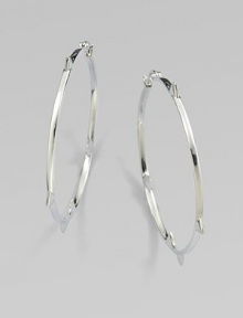 From the Thorn Collection. Slender, square-edged hoops, sprinkled with spiky thorns, too tiny to be truly menacing. Sterling silverDiameter, about 1¾PiercedImported From the Thorn Collection. Slender, square-edged hoops, sprinkled with spiky thorns, too tiny to be truly menacing. Sterling silverDiameter, about 1¾PiercedImported