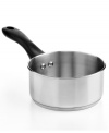 Sure to shine-this everyday essential features a stainless steel body and an encapsulated base for incredible heat conduction and retention. Perfect for prepping side dishes, boiling eggs, whipping up soups and more, this saucepan is your go-to for gourmet greatness. Lifetime warranty.