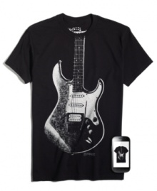 A whole new riff on casual wear-this Zapparel tee comes to life thanks to the latest technology. Simply download the Zappar app for your iPhone or Android and select the Zapparel icon to locate your shirt. Once you find it, tap the Zap button and point your phone at your shirt. Its cutting-edge graphic will come to life with explosive, multidimensional detail. A whole new riff on casual wear-this Zapparel tee comes to life thanks to the latest technology. Simply download the Zappar app for your iPhone or Android and select the Zapparel icon to locate your shirt. Once you find it, tap the Zap button and point your phone at your shirt. Its cutting-edge graphic will come to life with explosive, multidimensional detail.