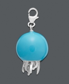 Express your appreciation for creatures of the sea. This vivid jellyfish charm features a blue enamel body with silver accents. Charm crafted in sterling silver with lobster claw clasp. Approximate drop: 3/4 inch. Express your appreciation for creatures of the sea. This vivid jellyfish charm features a blue enamel body with silver accents. Charm crafted in sterling silver with lobster claw clasp. Approximate drop: 3/4 inch.