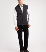 Layering essential richly crafted from soft merino wool.Two-way zipAbout to 26 from shoulder to hemMerino woolDry cleanMade in Italy