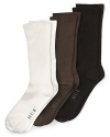 With a slouchy, relaxed top, these HUE trouser socks are super comfortable for all-day wear.