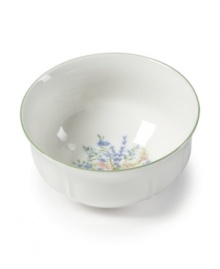 An inspiration for home chefs, Mikasa's Botanical Bouquet cereal bowl features everyday porcelain garnished with garden-fresh sage, rosemary and thyme. An inspiration for home chefs, Mikasa's Botanical Bouquet cereal bowl features everyday porcelain garnished with garden-fresh sage, rosemary and thyme.