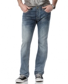 Offering a classic fit and a comfortable, throwback wash, these straight leg Buffalo Jeans are ready to jump right into your out of office rotation. Offering a classic fit and a comfortable, throwback wash, these straight leg Buffalo Jeans are ready to jump right into your out of office rotation.