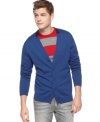 A solid look. You don't need pattern to play up your layered style with this cardigan from Sons of Intrigue.