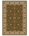 Rendered with intricate floral designs in a sumptuous green and neutral color palette, this area rug set from Kenneth Mink offers a cohesive look for your entire home. Woven of plush olefin for lasting softness and durability. Includes five rugs.