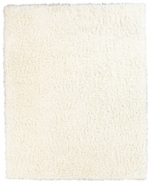 Offering lush, thick shag pile for any space, the Kenneth Mink Elements shag rug updates any modern space with supreme comfort in a clean, snowy hue.